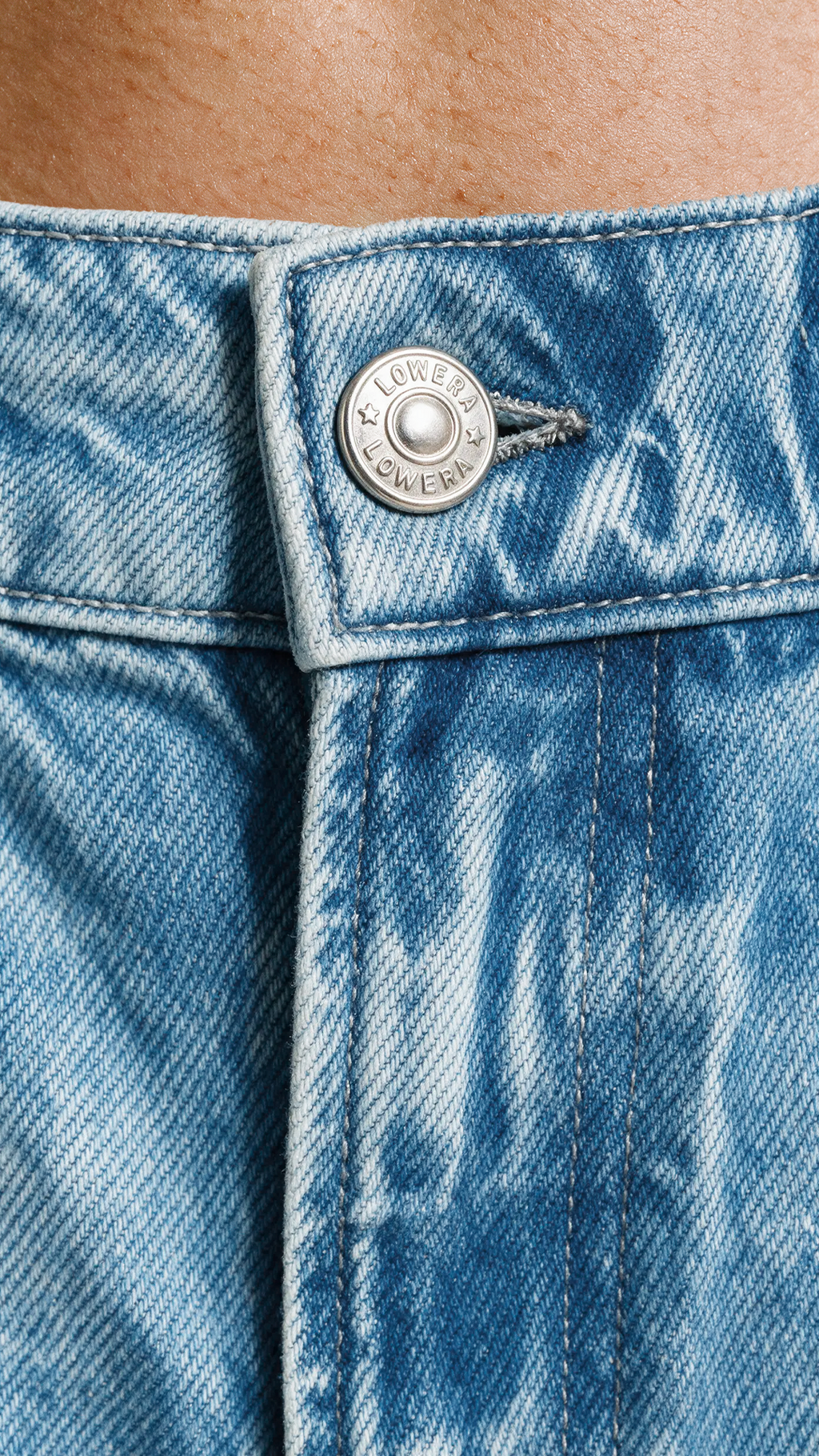 Lowera Roxy Baggy Jean düğme detayı