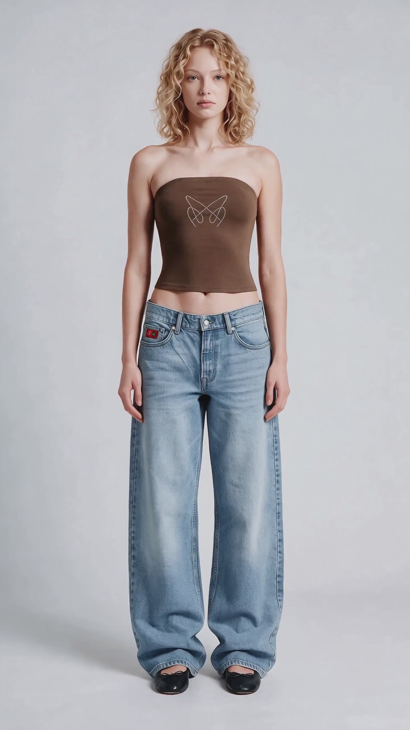 Lowera Coco Rhinestone Tube Top video